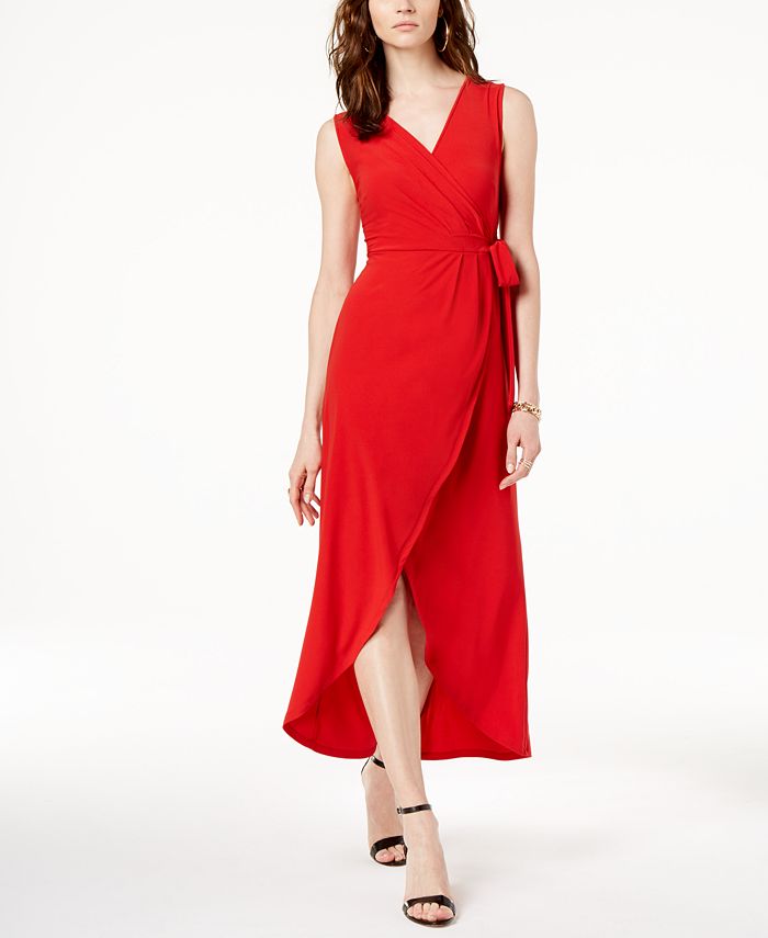 INC International Concepts I.N.C. FauxWrap TulipHem Dress, Created