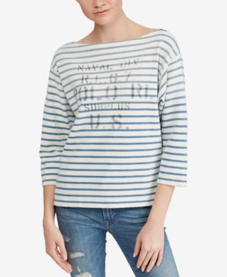 ralph lauren striped t shirt women's