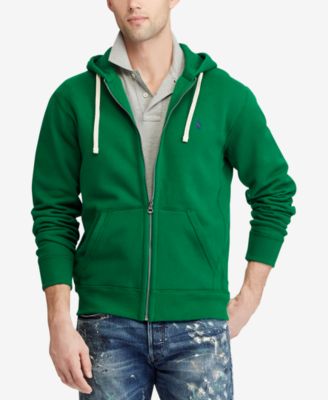 green polo hoodie