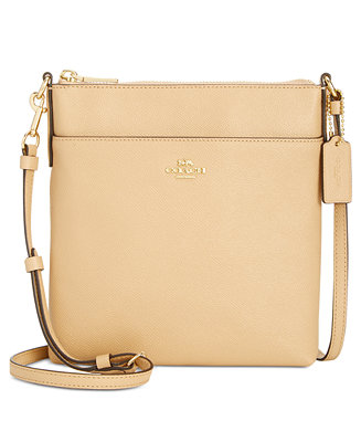 COACH Courier Crossbody in Crossgrain Leather & Reviews - Handbags & Accessories - Macy&#39;s