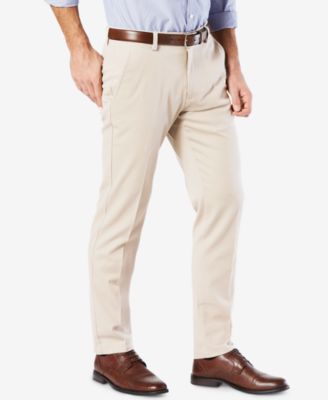Men's Easy Slim Fit Khaki Stretch Pants