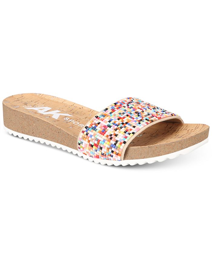 Anne Klein Sport Qtee Wedge Slip On Sandals Macy s