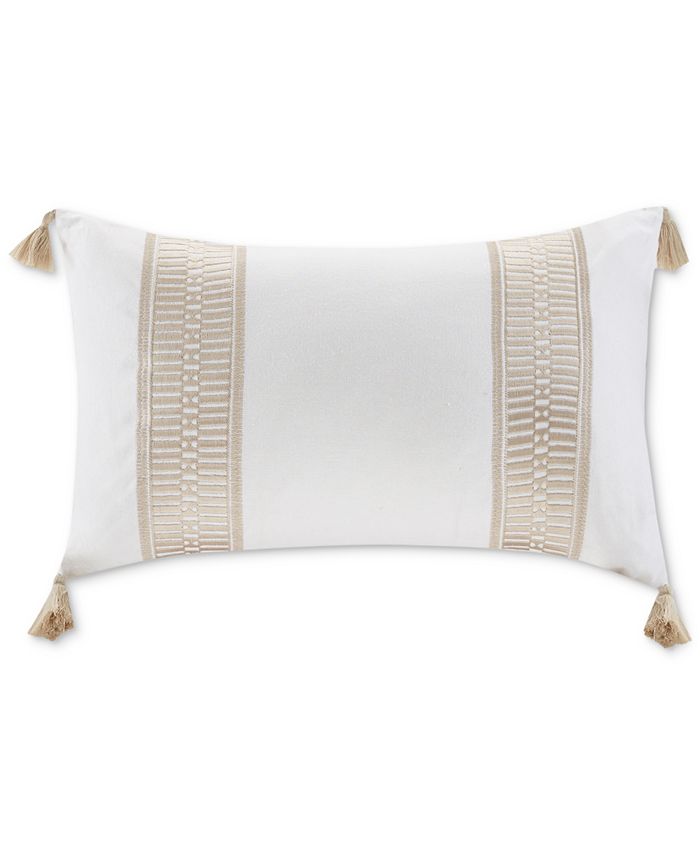 Harbor House - Anslee 12" x 20" Embroidered Oblong Decorative Pillow