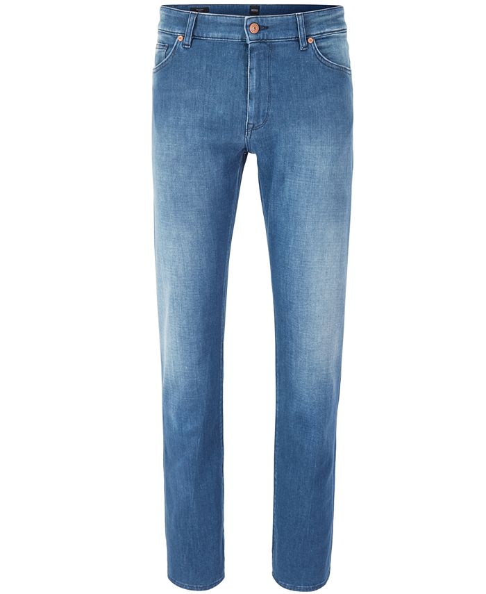 Hugo Boss Men's Regular/Classic-Fit Stretch Jeans - Macy's