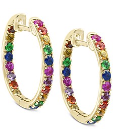 Watercolors by EFFY® Multi-Gemstone Hoop Earrings (1-3/4 ct. t.w.) in 14k Gold or 14k White Gold