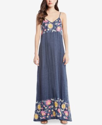 Karen Kane - Cotton Embroidered Maxi Dress