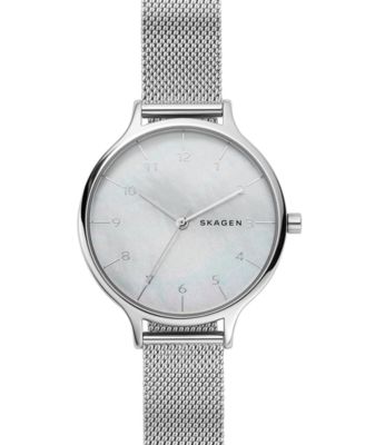Skagen - Women's Anita Stainless Steel Mesh Bracelet Watch 36mm