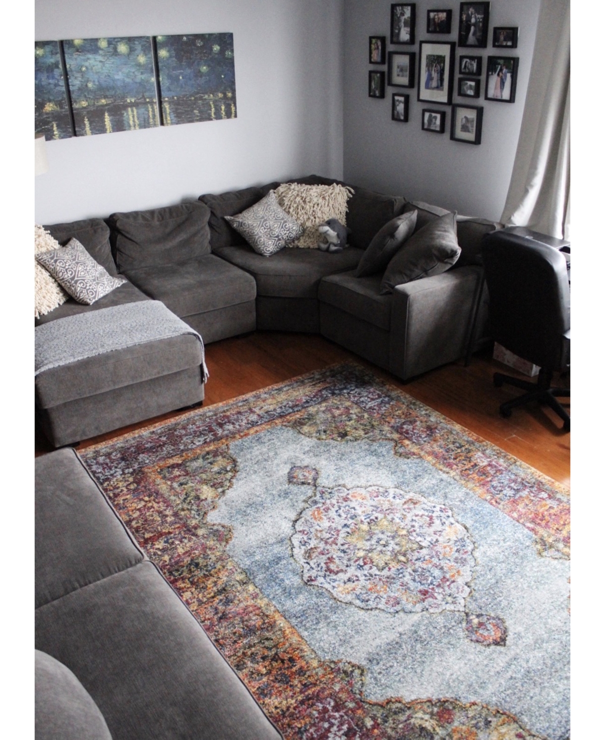 Jhb Design Andorra Ardebil 7'10" X 10'10" Area Rug In Blue