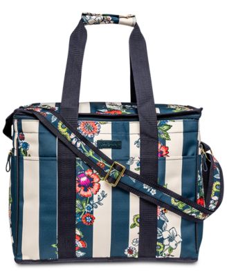 Vera Bradley - Midnight Floral Stripe Insulated Cooler Bag