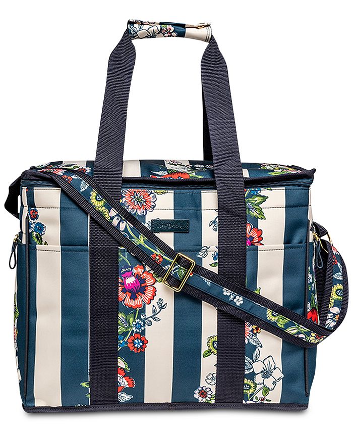 Vera Bradley Midnight Floral Stripe Insulated Cooler Bag Macy s