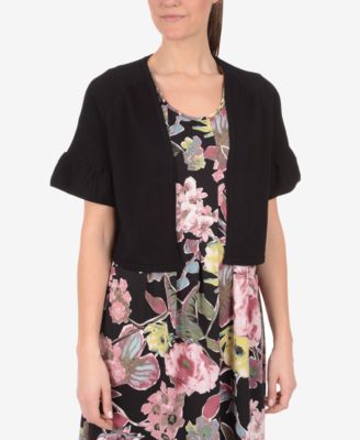 NY Collection - Flare-Sleeve Shrug