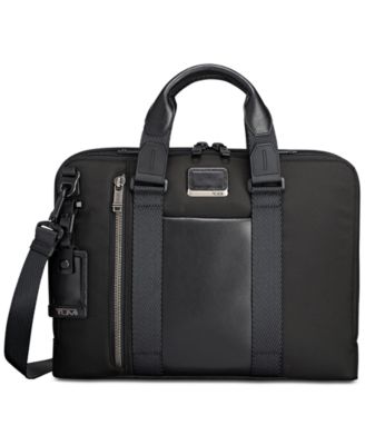 tumi grey briefcase