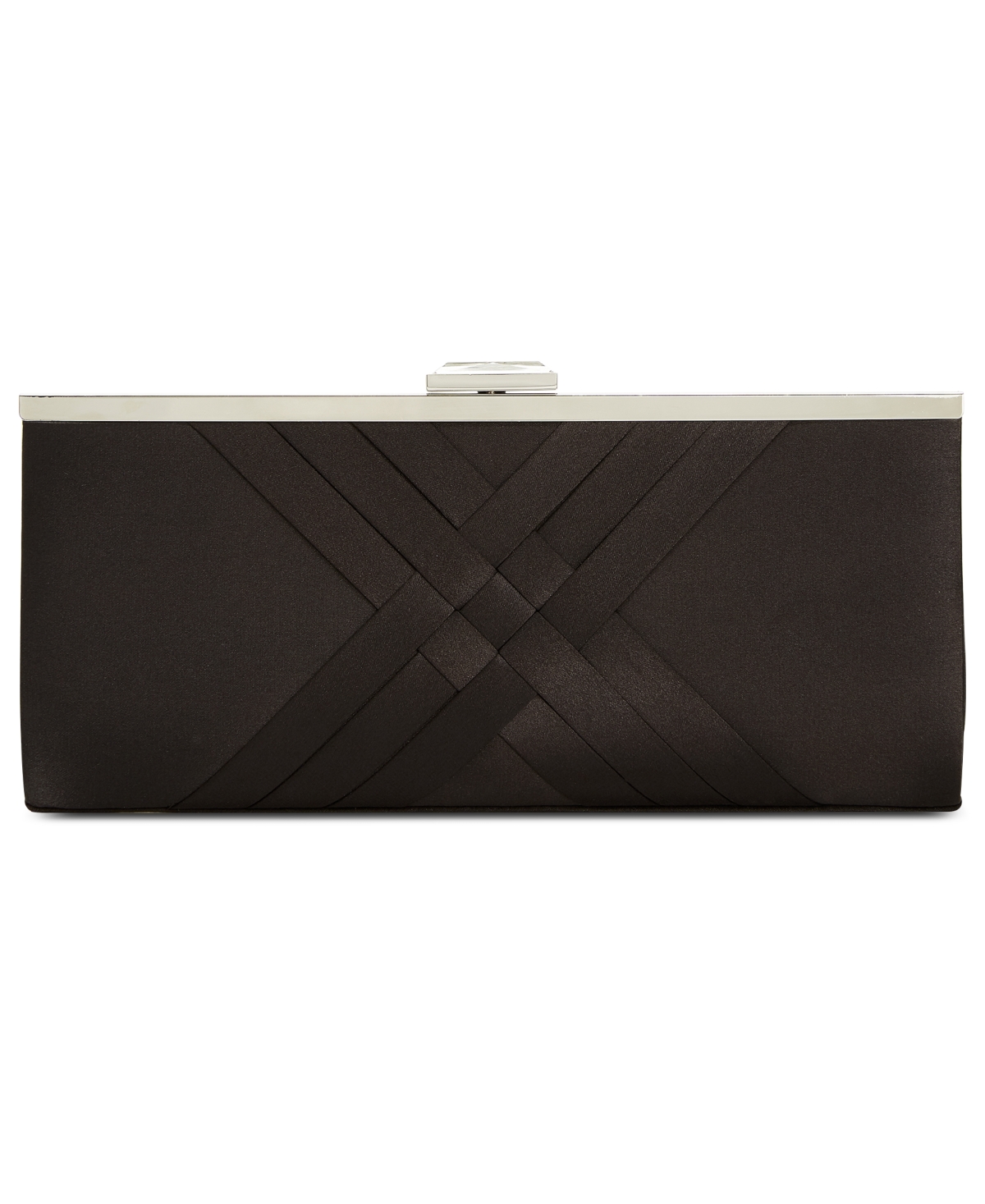 Inc International Concepts Kelsie Clutch, Created For Macy's In Black,silver