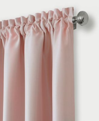 Shop Elrene Kids Adaline Faux Silk Blackout Rod Pocket Curtain Panel Valance Collection In Pearl Gray