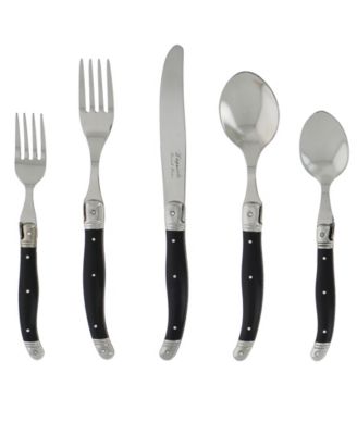French Home - 20-Piece French Blue Flatware Set, Service for 4
