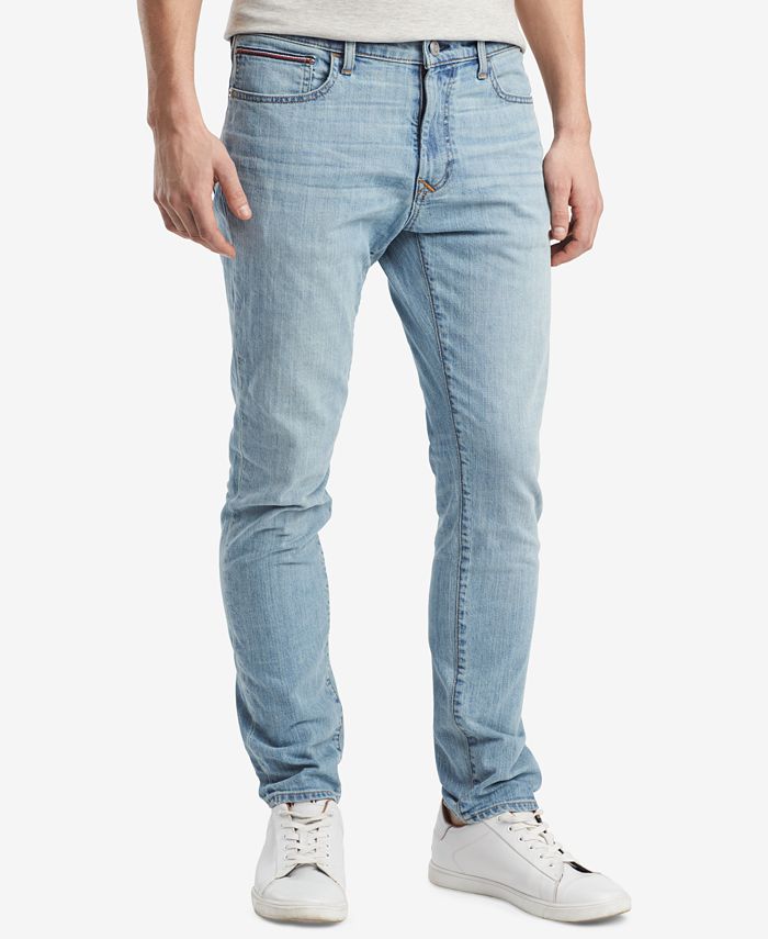 mulighed Armstrong Centrum Tommy Hilfiger Tommy Hilfiger Men's Slim-Fit Stretch Tapered Denim Jeans,  Created for Macy's & Reviews - Jeans - Men - Macy's