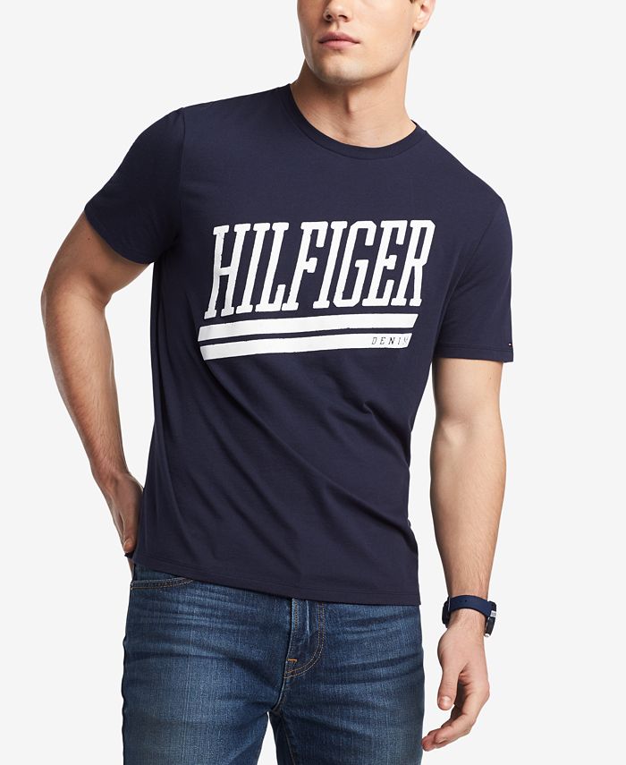Tommy Hilfiger Men's Graphic-Print T-Shirt & Reviews - T-Shirts - Men ...