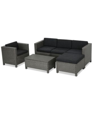 Noble House - Seaside 6-Pc. Outdoor Sofa Set, Quick Ship