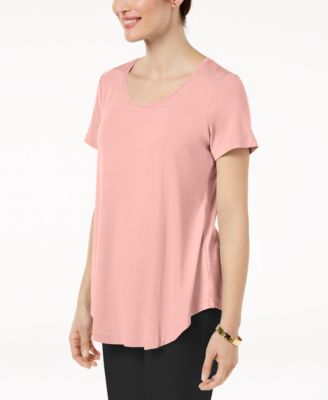 JM Collection - Scoop-Neck Top