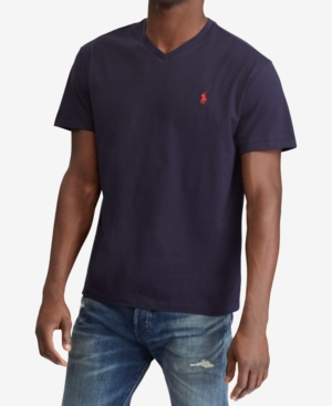 Polo Ralph Lauren Men's Classic-fit V Neck T-shirt In Ink
