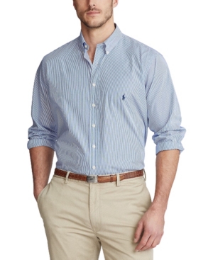image of Polo Ralph Lauren Men-s Big & Tall Classic Fit Poplin Shirt