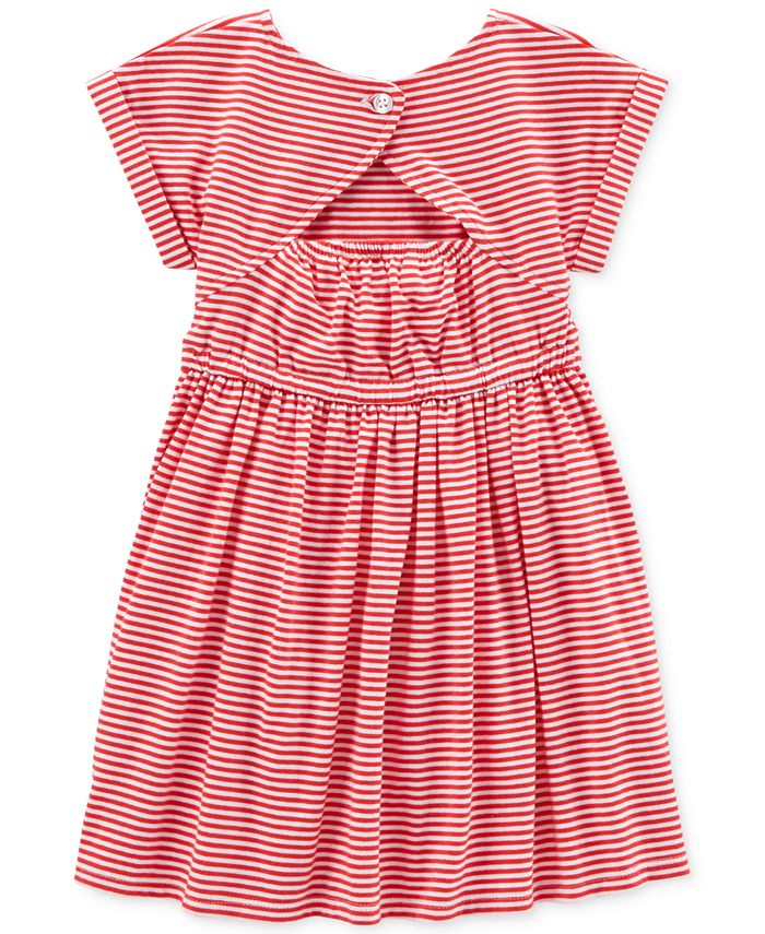 Carter's Toddler Striped Cut-Out Dress, Toddler Girls - Macy's