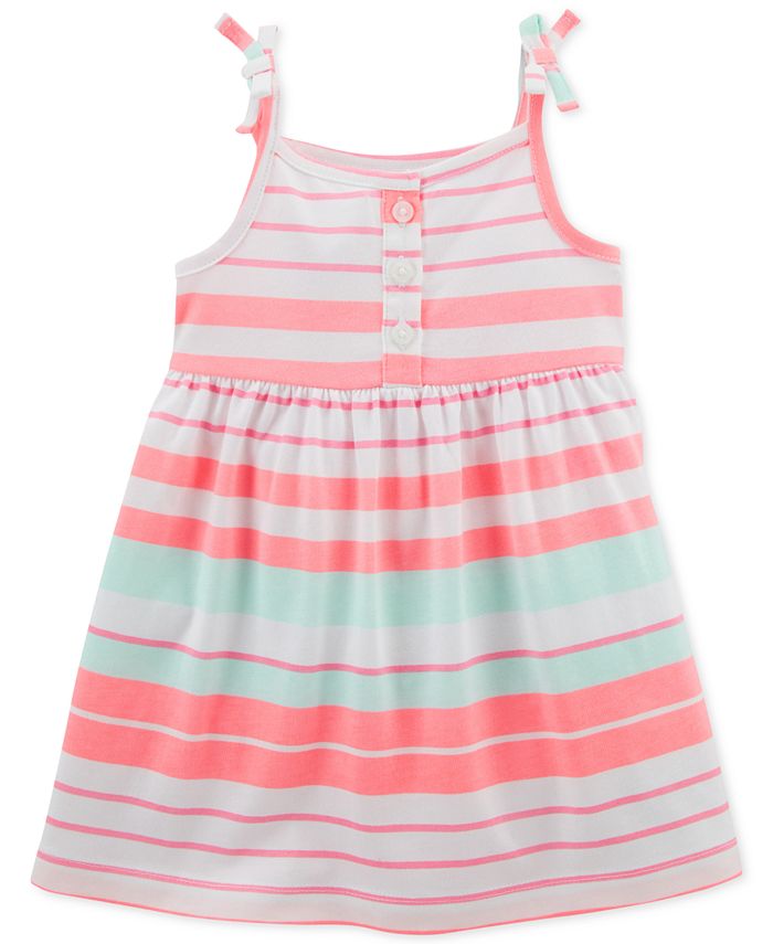 Carter's Striped Cotton Dress, Baby Girls - Macy's