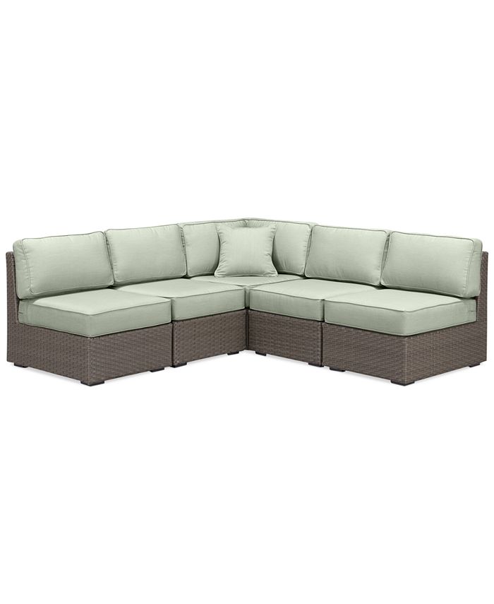 Furniture South Harbor Outdoor 5Pc. Outdoor Modular Seating Set (1