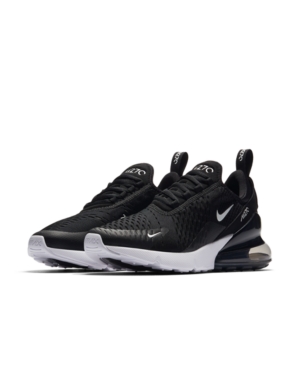 Nike Air Max 270 Sneakers In Black In White