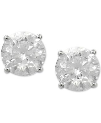 white diamond earrings