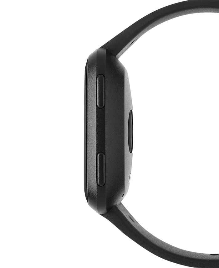 Fitbit versa black band touchscreen smart clearance watch 39mm