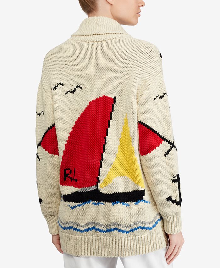 Polo Ralph Lauren Cotton Boyfriend Cardigan Macy's