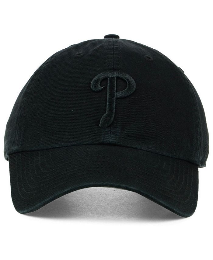'47 Brand Philadelphia Phillies Black on Black CLEAN UP Cap - Macy's