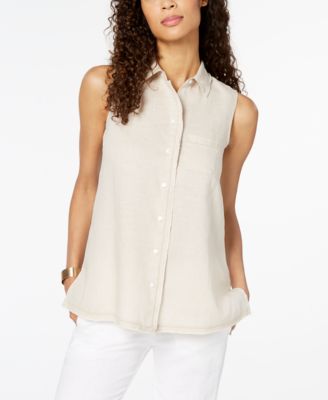 Macys Charter Club Linen Tops Deals, 50 