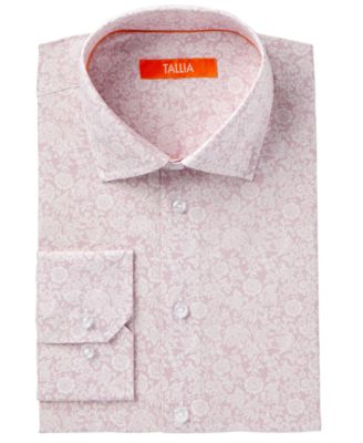 Tallia - Men's Fitted Faded Floral Dress Shirt