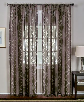 Shop Elrene Montego Sheer Burnout Window Treatment Collection In White
