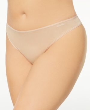 CALVIN KLEIN PLUS SIZE FORM STRETCH THONG QD3709, FIRST AT MACY'S