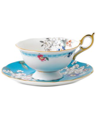 Wedgwood Wonderlust Apple Blossom Teacup & Saucer - Macy's