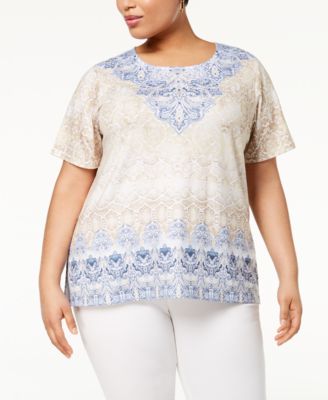 Alfred Dunner - Plus Size Printed T-Shirt