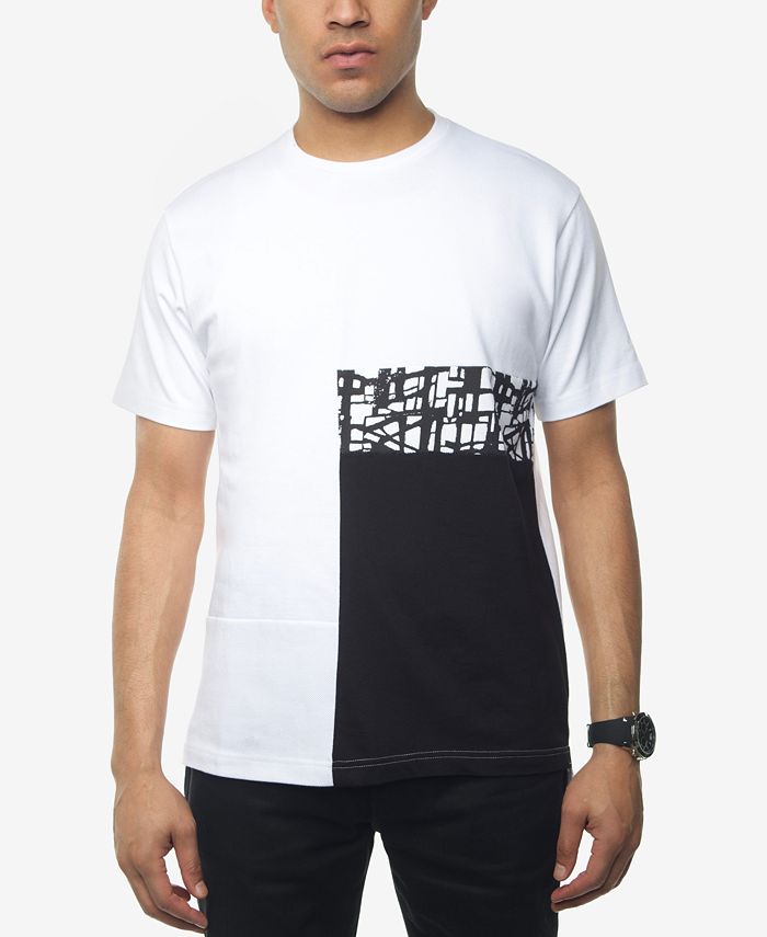 Sean John Men's Patchwork T-Shirt, Created for Macy's - Macy's