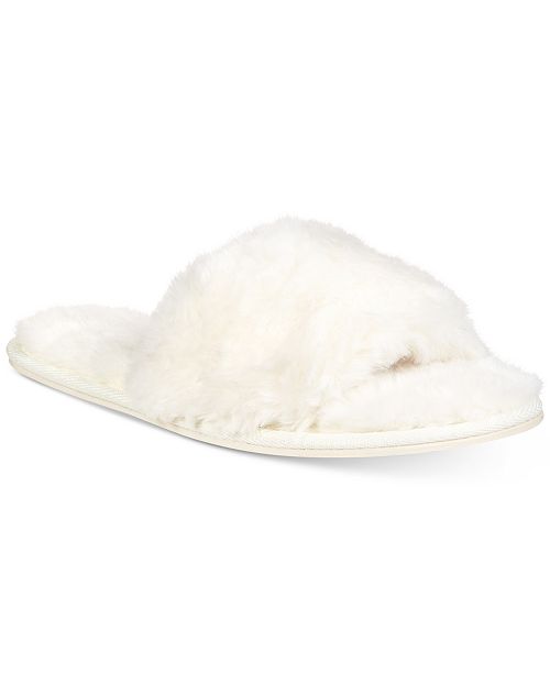 Lemon Womens Faux Fur Memory Foam Slide Slippers Reviews