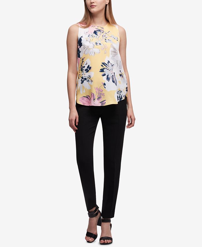DKNY Floral-Print Top, Created for Macy's - Macy's