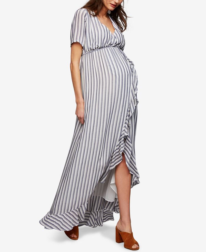 Rachel Pally Maternity Striped Maxi Dress - Macy's