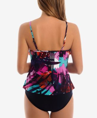 Magicsuit Rita Cypress Printed Tiered Tankini Top