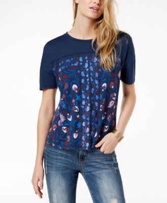 Lucky Brand - Floral-Print T-Shirt