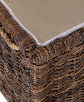 JONATHAN Y Caden 30'' Wicker Storage Trunk