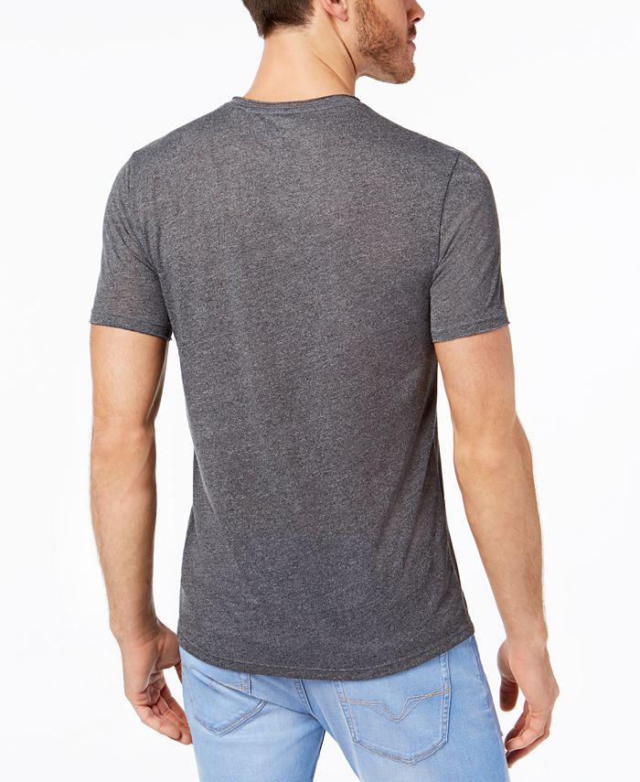 GUESS Men's Raw Edge V-Neck T-Shirt - Macy's