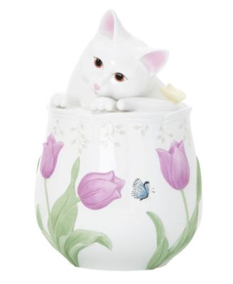 Lenox - "Butterfly Meadow" Kitten Cookie Jar