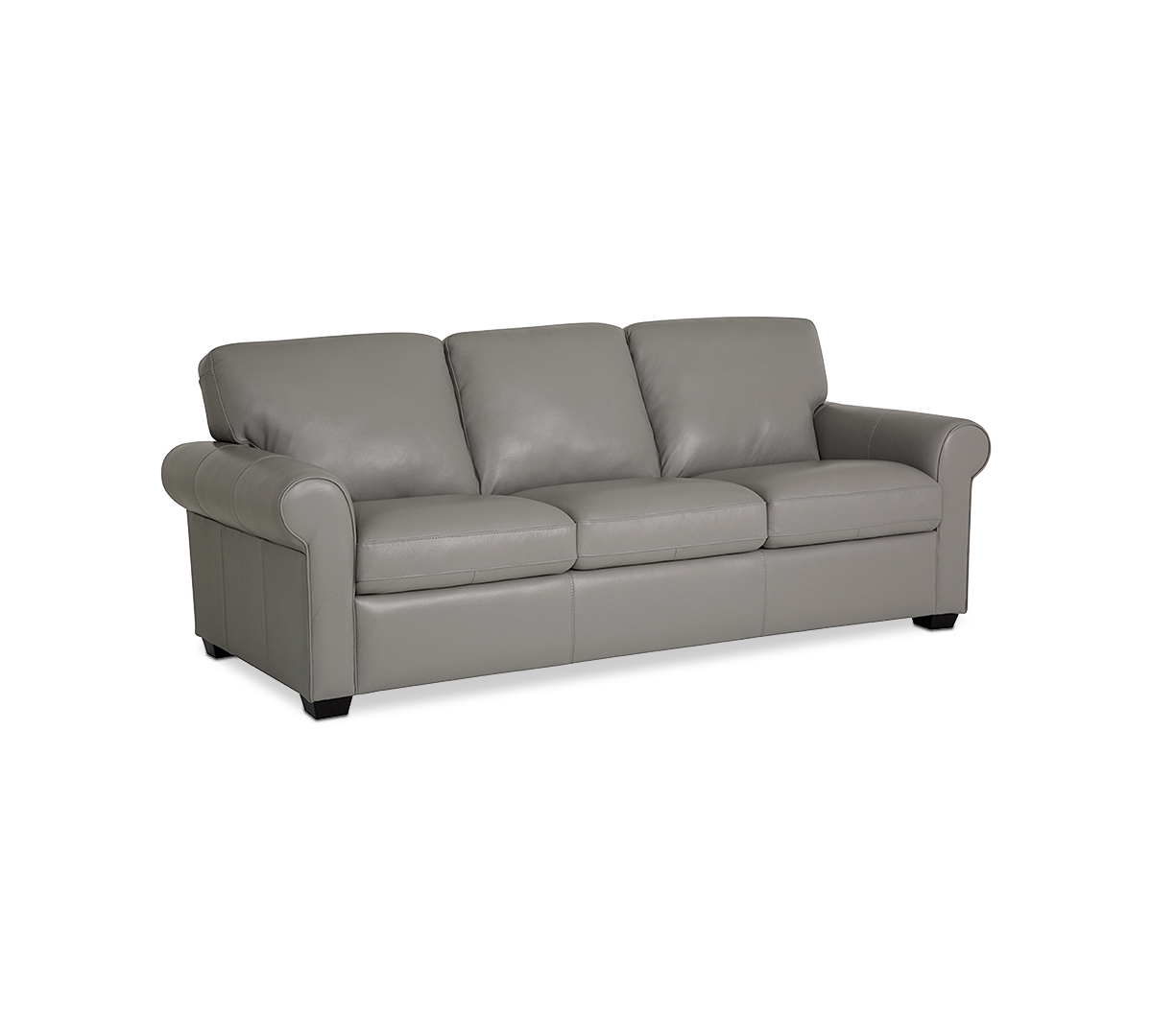 Orid Leather Roll Arm Sofa, Created for Macy's