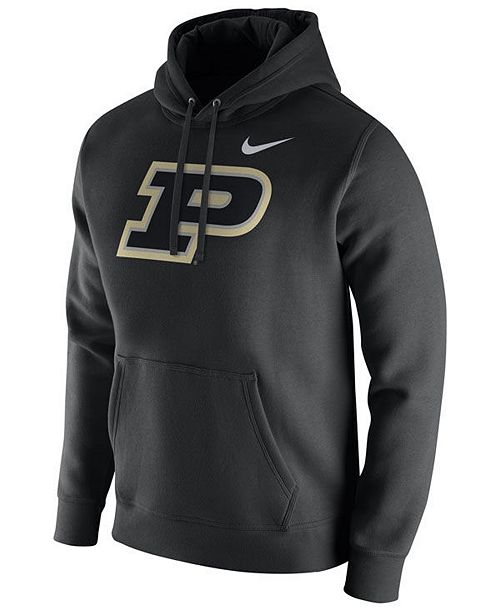 Nike Men's Purdue Boilermakers Cotton Club Fleece Hooded Sweatshirt